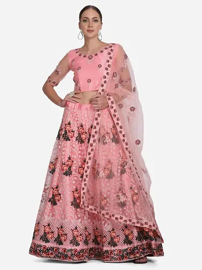 Fabulous Women Net Semi Stitched Lehenga Choli