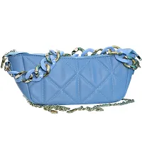 Cool Tag Crossbody Bag Lingge Chain Bag Female Messenger Bag Elegant Texture Zipper Pocket Bag ID Bag Cross-Body Bags (Blue,24x8x18cm) (Dark Blue 24x8x18cm) (Black 24x8x18cm)hellip;-thumb4