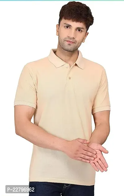Men Stylish Cotton Solid Polo T-Shirt
