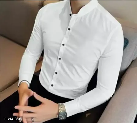 Stylish Urban Cotton Blend Solid Casual Shirt for Men