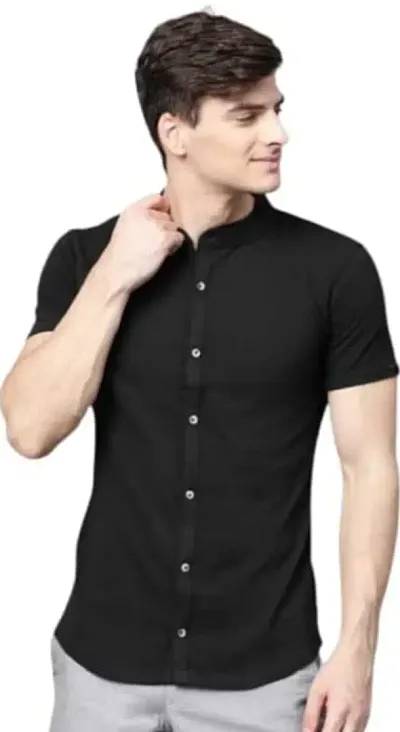 Must Have Crepe Short Sleeves Casual Shirt 