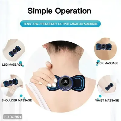 Wireless Neck Cervical Massager Portable Rechargeable Full Body Massager for Pain Relief Portable 8 Mode Ems Massager Microcurrent Cervical Neck Massager for Pain Relief-thumb5