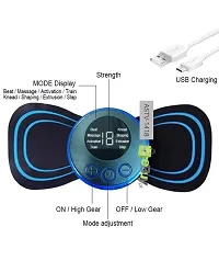 Butterfly Shaped Body Massager,Portable Neck Massager with 8 Modes and 19 Strength Levels Rechargeable Pain Relief EMS Body Massage Patch For Shoulder,Arms,Pain for Men and Women-thumb1