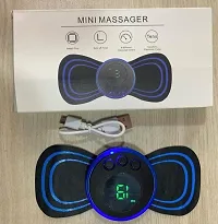 Butterfly Shaped Body Massager,Portable Neck Massager with 8 Modes and 19 Strength Levels Rechargeable Pain Relief EMS Body Massage Patch For Shoulder,Arms,Pain for Men and Women-thumb2