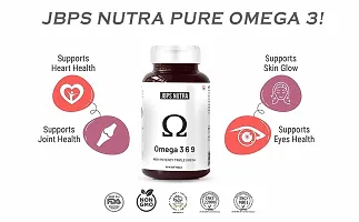 JBPS NUTRA Organic Omega 369 2000mg | Omega3 ALA 1000mg Omega 6 LA 274mg Omega 9 OA 400mg Essential Fatty Acid | Cold Pressed Health Supplement | Heart Cholesterol Brain Eye | Immunity Health - 60 cap-thumb4