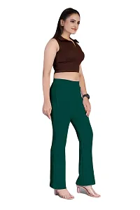 FLASHINGBY Women's Lycra Blend Regular Lightweight Stretchable Casual Yoga and Sports Wear Track Pents C-Pents-thumb1