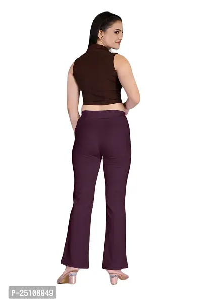 FLASHINGBY Women's Lycra Blend Regular Lightweight Stretchable Casual Yoga and Sports Wear Track Pents C-Pents-thumb4