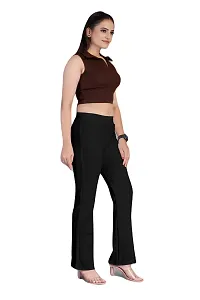 FLASHINGBY Women's Lycra Blend Regular Lightweight Stretchable Casual Yoga and Sports Wear Track Pents C-Pents-thumb1