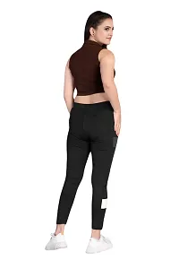 FLASHINGBY Women's Lycra Blend Regular Lightweight Stretchable Casual Yoga and Sports Wear Track Pents A-Pents-thumb3