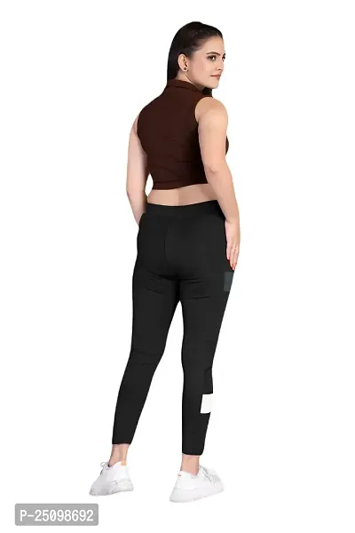 FLASHINGBY Women's Lycra Blend Regular Lightweight Stretchable Casual Yoga and Sports Wear Track Pents A-Pents-thumb4