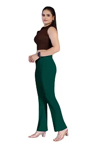 FLASHINGBY Women's Lycra Blend Regular Lightweight Stretchable Casual Yoga and Sports Wear Track Pents C-Pents-thumb2