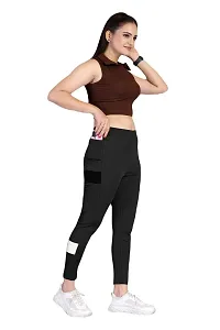 FLASHINGBY Women's Lycra Blend Regular Lightweight Stretchable Casual Yoga and Sports Wear Track Pents A-Pents-thumb1