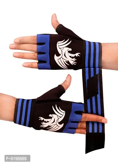 Unisex Leather Gym Gloves-thumb0