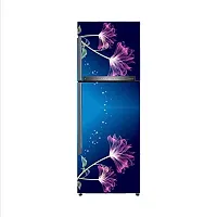 Sky Decal Violet Flower Leaves Star Vinyl Fridge Cover Wallpaper Poster Adhesive Vinyl Sticker Fridge wrap Decorative Sticker (PVC Vinyl Covering Area 60cm X 160cm)-thumb2