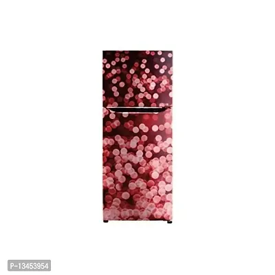 Many red dots colourfull Fridge wrap Wallpaper Poster Adhesive Vinyl Sticker Decorative Sticker (PVC Vinyl Covering Area 60cm X 160cm)