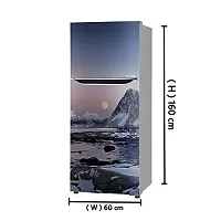 Sky Decal Night Moon Snow Mountain Water Wallpaper Poster Adhesive Vinyl Sticker Fridge wrap Sticker (PVC Vinyl Covering Area 60cm X 160cm)-thumb2