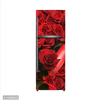 Sky Decal red Rose Colourful Flower Fridge Wallpaper Poster Adhesive Vinyl Sticker Fridge wrap Decorative Sticker (PVC Vinyl Covering Area 60cm X 160cm)-thumb3