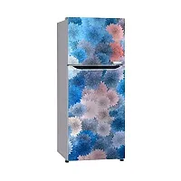 Sky Decal Abstract Decorative Flower Leaves Fridge Wallpaper Poster Adhesive Vinyl Sticker Fridge wrap Decorative Sticker (PVC Vinyl Covering Area 60cm X 160cm)-thumb1