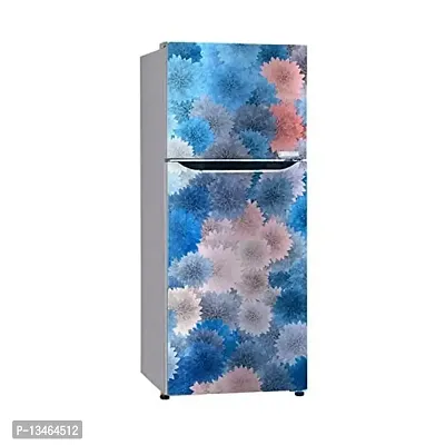 Sky Decal Abstract Decorative Flower Leaves Fridge Wallpaper Poster Adhesive Vinyl Sticker Fridge wrap Decorative Sticker (PVC Vinyl Covering Area 60cm X 160cm)-thumb2