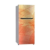 Abstract Leaves Decorative Fridge Wallpaper Poster Adhesive Vinyl Sticker Fridge wrap Decorative Sticker (PVC Vinyl Covering Area 60cm X 160cm)-thumb1