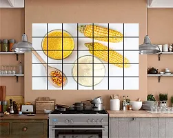 Sky Decal Corn Spices Multicolour Wall Sticker for Home d?cor Kitchen Sticker (PVC Vinyl Covering Area 50cm X 80cm)-thumb2