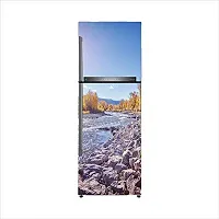 Sky Decal Abstract River crystel Mountain Decorative Fridge wrap Wallpaper Adhesive Vinyl Multicolor for Fridge Sticker (PVC Vinyl Covering Area 160cm X 60cm  63 X 24 inches)-thumb2