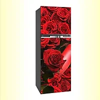 Sky Decal red Rose Colourful Flower Fridge Wallpaper Poster Adhesive Vinyl Sticker Fridge wrap Decorative Sticker (PVC Vinyl Covering Area 60cm X 160cm)-thumb1