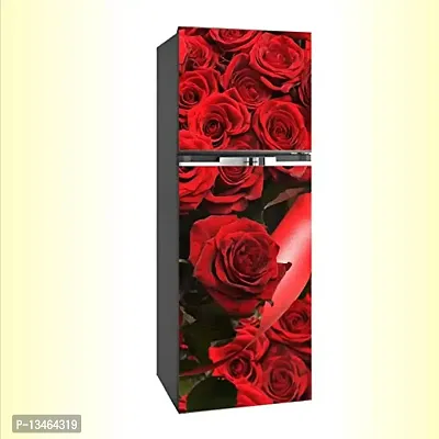 Sky Decal red Rose Colourful Flower Fridge Wallpaper Poster Adhesive Vinyl Sticker Fridge wrap Decorative Sticker (PVC Vinyl Covering Area 60cm X 160cm)-thumb2