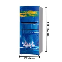 Sky Decal 3D Blue Colour Painting Wallpaper Poster Adhesive Vinyl Sticker Fridge wrap Decorative Sticker (PVC Vinyl Covering Area 60cm X 160cm)-thumb2