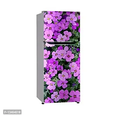 Sky Decal Violet Flower Leaves Colourful Flower Wallpaper Poster Adhesive Vinyl Sticker Fridge wrap Sticker (PVC Vinyl Covering Area 60cm X 160cm)-thumb2