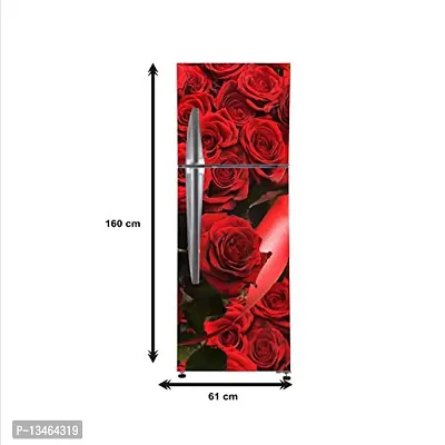 Sky Decal red Rose Colourful Flower Fridge Wallpaper Poster Adhesive Vinyl Sticker Fridge wrap Decorative Sticker (PVC Vinyl Covering Area 60cm X 160cm)-thumb4