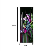 Sky Decal Abstract Flower colourfull Design Vinyl Fridge Cover Wallpaper Poster Adhesive Vinyl Sticker Fridge wrap Decorative Sticker (PVC Vinyl Covering Area 60cm X 160cm)-thumb3