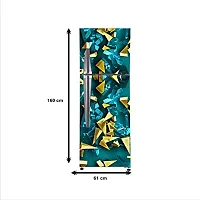 Sky Decal 3D Abstract Colorful Fridge Wallpaper Poster Adhesive Vinyl Sticker Fridge Wrap Decorative Wall Sticker (PVC Vinyl Multicolor) Size 60x160 cm-thumb3