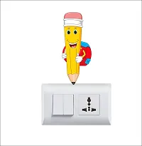 Sky Decal Combo of Three Pencil Switch Board Wall Sticker for Home d?cor (PVC Vinyl Covering Area 15cm X 15cm)-thumb2