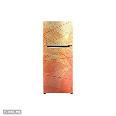 Abstract Leaves Decorative Fridge Wallpaper Poster Adhesive Vinyl Sticker Fridge wrap Decorative Sticker (PVC Vinyl Covering Area 60cm X 160cm)