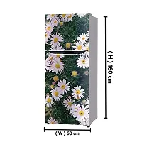 Sky Decal Flower Leaves Lotus White Flower Wallpaper Poster Adhesive Vinyl Sticker Fridge wrap Sticker (PVC Vinyl Covering Area 60cm X 160cm)-thumb2