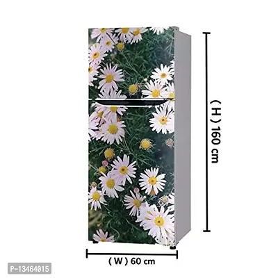 Sky Decal Flower Leaves Lotus White Flower Wallpaper Poster Adhesive Vinyl Sticker Fridge wrap Sticker (PVC Vinyl Covering Area 60cm X 160cm)-thumb3