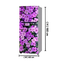 Sky Decal Violet Flower Leaves Colourful Flower Wallpaper Poster Adhesive Vinyl Sticker Fridge wrap Sticker (PVC Vinyl Covering Area 60cm X 160cm)-thumb2