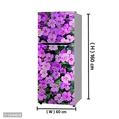 Sky Decal Violet Flower Leaves Colourful Flower Wallpaper Poster Adhesive Vinyl Sticker Fridge wrap Sticker (PVC Vinyl Covering Area 60cm X 160cm)-thumb3