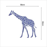 Sky Decal Multicolour Lovely Zebra Wall Sticker for Home Decor (PVC Vinyl Covering Area 58cm X 58cm)-thumb2