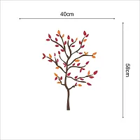 Sky Decal Tree  Leaves Multicolour Wall Sticker for Home Decor (PVC Vinyl Covering Area 40cm X 58cm)-thumb2