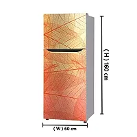 Abstract Leaves Decorative Fridge Wallpaper Poster Adhesive Vinyl Sticker Fridge wrap Decorative Sticker (PVC Vinyl Covering Area 60cm X 160cm)-thumb2