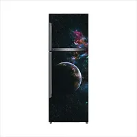 Sky Decal Abstract Decorative Space Moon Star Fridge wrap Wallpaper Adhesive Vinyl Multicolor for Fridge Sticker (PVC Vinyl Covering Area 160cm X 60cm  63 X 24 inches)-thumb2