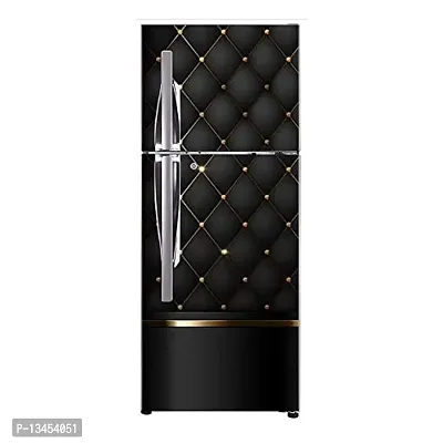 Abstract Decorative Golden dots with Black Background Wallpaper Poster Extra Large Fridge Sticker (PVC Vinyl Covering Area 61cm X 160cm)