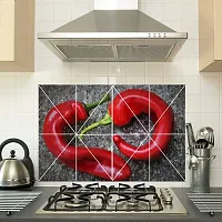 Sky Decal Waterproof Oil Proof Multicolor Beautiful Wall/Tiles Sticker for Home Kitchen Sticker (PVC Vinyl Covering Area 60cm X 91cm)-thumb1