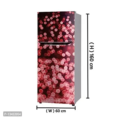 Many red dots colourfull Fridge wrap Wallpaper Poster Adhesive Vinyl Sticker Decorative Sticker (PVC Vinyl Covering Area 60cm X 160cm)-thumb3