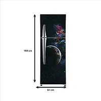 Sky Decal Abstract Decorative Space Moon Star Fridge wrap Wallpaper Adhesive Vinyl Multicolor for Fridge Sticker (PVC Vinyl Covering Area 160cm X 60cm  63 X 24 inches)-thumb3