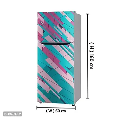 Decorative crystel Multi Colour Design Painting Wallpaper Poster Adhesive Vinyl Sticker Fridge wrap Decorative Sticker (PVC Vinyl Covering Area 60cm X 160cm)-thumb3