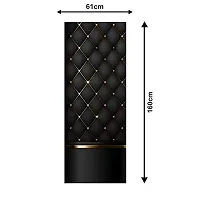 Abstract Decorative Golden dots with Black Background Wallpaper Poster Extra Large Fridge Sticker (PVC Vinyl Covering Area 61cm X 160cm)-thumb2