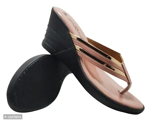 Diva:Trendy Unique You : Comfartable Glossy strapless wedge for women-thumb2